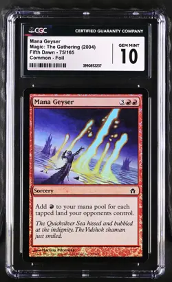 MANA GEYSER Fifth Dawn Foil CGC 10 Gem Mint MTG [Nostalgium] - Image 1