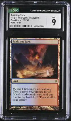 SCALDING TARN Zendikar Foil Rare CGC 9 MTG [Nostalgium] - Image 1