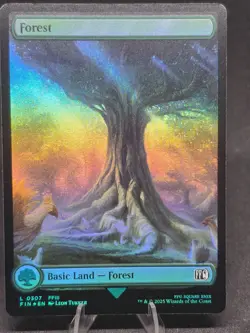 MTG Forest (0307) Final Fantasy Foil NM - Image 1