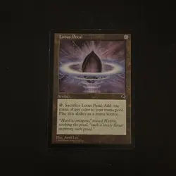Magic The Gathering Tempest Lotus Petal #294 Lightly played - Image 1