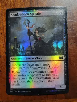FOIL Shadowborn Apostle x1 MTG Double Masters 2022 2XM Heavy Play HP English - Image 1