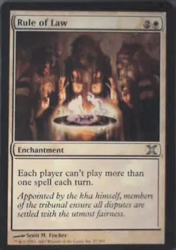 Rule of Law - 10th Edition: #37, Magic: The Gathering Nm C290 - Image 1