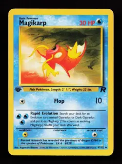 Magikarp 47/82 1st Edition Uncommon Team Rocket Pokemon Card - Image 1