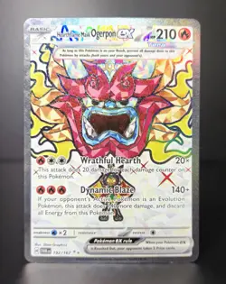 Pokemon TCG - Hearthflame Mask Ogerpon EX 192/167 - Twilight Masquerade 2024 NM+ - Image 1