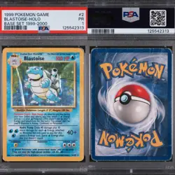 🔥 PSA 1 POOR BLASTOISE HOLO RARE | BASE SET 4TH PRINT 1999-2000 2/102 🔥 - Image 1