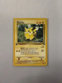 Pokemon Pikachu Jungle 1st Edition Duelist Promo Gold Stamp UNPLAYED NM - Image 1