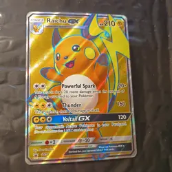 Raichu GX SM90 Full Art Holo Black Star Promo Pokemon Shining Legends - Image 4