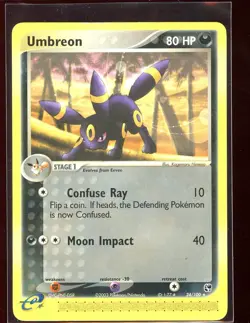 Umbreon EX Sandstorm 24/100 Pl/HP Non-Holo Rare Pokemon - Image 5