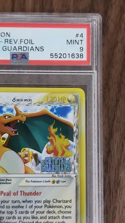 PSA 9 2006 POKEMON EX CRYSTAL GUARDIANS #4 CHARIZARD-REVERSE FOIL - Image 2