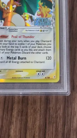 PSA 9 2006 POKEMON EX CRYSTAL GUARDIANS #4 CHARIZARD-REVERSE FOIL - Image 3
