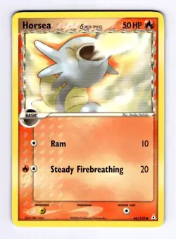 Horsea (Delta Species) Holon Phantoms #66 (2006) Common NM Pokemon - Image 1