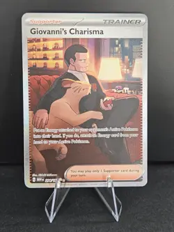 Pokemon Giovanni's Charisma 151 204/165 Special Illustration Rare Holo - Image 1