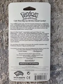 Pokemon Fossil Blister Booster Pack Lapras (FRESH) - Image 2
