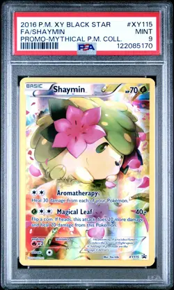 2016 Xy Black Star Promo Shaymin Fa Promo-Mythical P.M. Coll. PSA 9 #XY115 - Image 1