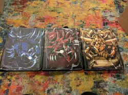 YU-GI-OH 3 BINDER LOT OBELISK/SLIFER/RA - Image 1