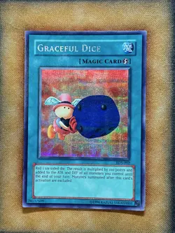 Yugioh Graceful Dice EDS-002 Parallel Secret Rare LP - Image 1