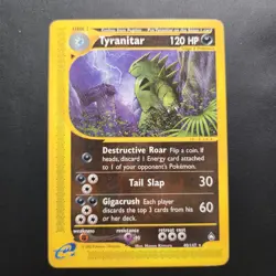2002 Tyranitar 40/147 - Aquapolis Non-Holo Regular Rare - Pokemon TCG - LP - Image 1