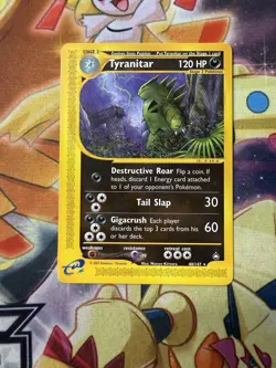 Tyranitar 40/147 Pokemon Aquapolis Non-Holo Rare WOTC English E Reader - NM - Image 1