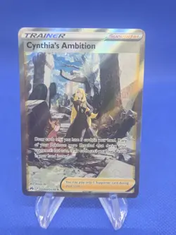 Pokemon Crown Zenith Galarian Gallery Cynthia’s Ambition GG60/GG70 Full Art NM - Image 1