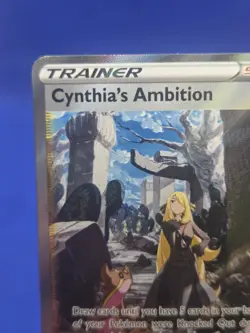 Pokemon Crown Zenith Galarian Gallery Cynthia’s Ambition GG60/GG70 Full Art NM - Image 3