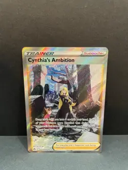 Pokemon Crown Zenith Cynthia’s Ambition GG60/GG70 Galarian Gallery Ultra Rare NM - Image 1