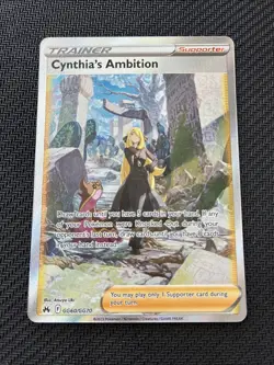 Pokemon TCG Cynthia's Ambition GG60/GG70 Crown Zenith: Galarian Gallery NM/M - Image 1