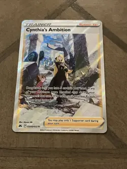 Cynthia's Ambition GG60/GG70 NM | Crown Zenith: Galarian Gallery Pokemon Holo - Image 1