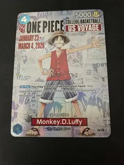 Monkey.D.Luffy (055) (College Basketball US Voyage) P-055 One Piece Promotion... - Image 1