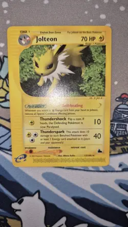Pokemon Card Jolteon Skyridge Rare 13/144 Non Holo WOTC Vintage NM Near Mint - Image 1