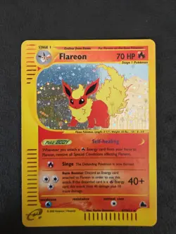 2003 Pokemon Skyridge Flareon Holo Foil H7/H32 WOTC E-Reader Series - Image 5