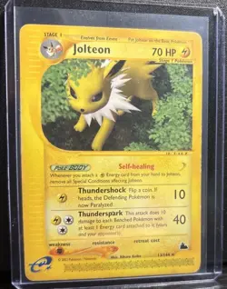 Pokemon TCG Jolteon 13/144 Skyridge 2003 ESeries Non-Holo Card - Image 1