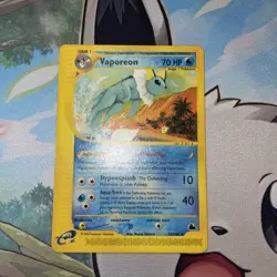 Vaporeon 33/144 Pokemon-e: Skyridge Non-Holo Rare WotC 2003 LP - Image 1