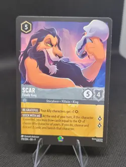 Disney Lorcana Fabled - Scar - Finally King - 175/204 Legendary - Image 1
