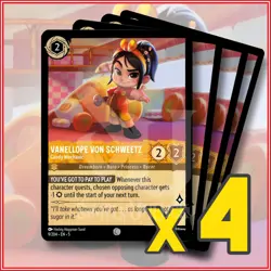 Disney Lorcana: 2024 Vanellope von Schweetz Candy Mechanic 9/204 x4 | Common - Image 1