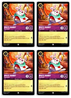 #43 White Rabbit - Royal Herald PLAYSET x4 Disney Lorcana Shimmering Skies 4x - Image 1