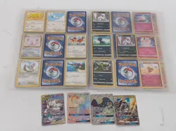 Pokemon Card Bundle With Binder & GX Holo Rare Cards Collection Lot Mixed Types - Image 1