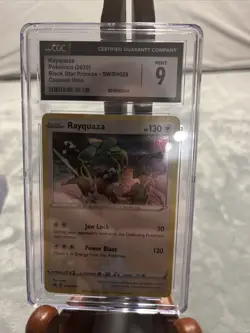 Pokemon Rayquaza SWSH029 Cosmos Holo Black Star Promo CGC 9 Mint - Image 4