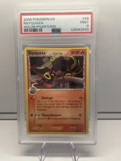 2006 POKEMON EX HOLON PHANTOMS RAYQUAZA #26 PSA 9 MINT - Image 1