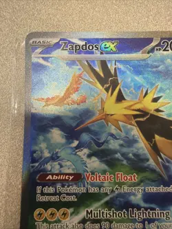 Pokemon TCG Zapdos EX Holo Card 202/165 Scarlet & Violet 151 Sir NM Condition - Image 3