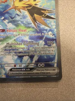 Pokemon TCG Zapdos EX Holo Card 202/165 Scarlet & Violet 151 Sir NM Condition - Image 5