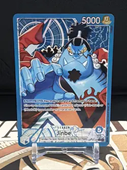 One Piece TCG OP14-040 Jinbe Leader Alt Art AA Card Game CCG English - Image 1