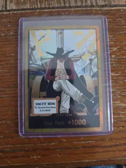 OP14 Gold DON!! Card Hawk Eye Mihawk The Azure Seas Seven One Piece CCG ENGLISH - Image 1