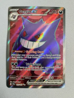 Pokemon TCG Gengar EX Temporal Forces Ultra Rare Card 193/162 NM - Image 1