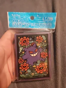 Pokemon Center Official Card Sleeves Gengar (64 Count) Factory Sealed Ships Free - Image 1