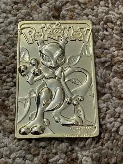 Pokemon 23k Mewtwo Gold-Plated Card 1999 Authentic Vintage Burger King Promo - Image 1