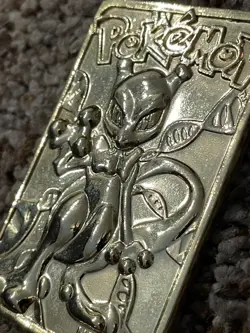 Pokemon 23k Mewtwo Gold-Plated Card 1999 Authentic Vintage Burger King Promo - Image 4