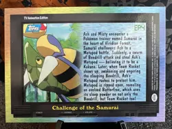 Pokemon Topps Card - EP4 Challenge of the Samurai Non Holo Blue Label - LP+/ NM - Image 3