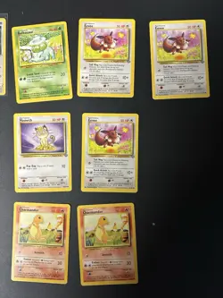 Pokemon Card Lot - Base Set Charmander, Eevee, Meowth, Bulbasaur + Foils! - Image 2