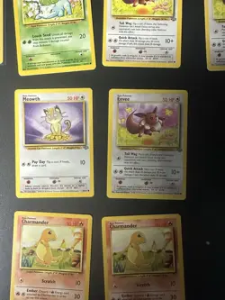 Pokemon Card Lot - Base Set Charmander, Eevee, Meowth, Bulbasaur + Foils! - Image 4