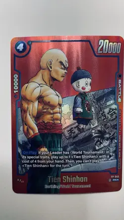 Dragon Ball Card FP-045 Tien Shinhan PR English Alt Art Parallel Manga - Image 1